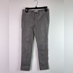 Free People Denim Jeans Size 27 Cropped Gray Square Pockets Skinny Fit Detailed